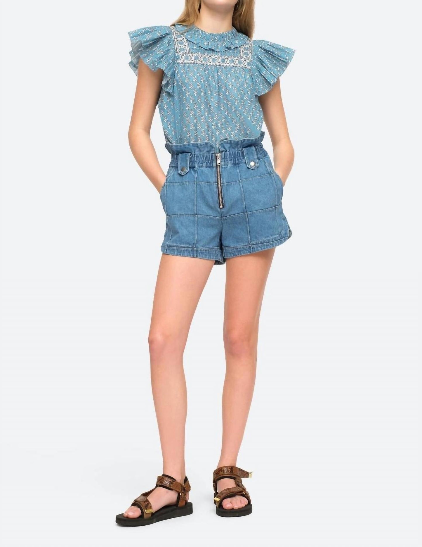 Dagmar Denim Shorts In Blue