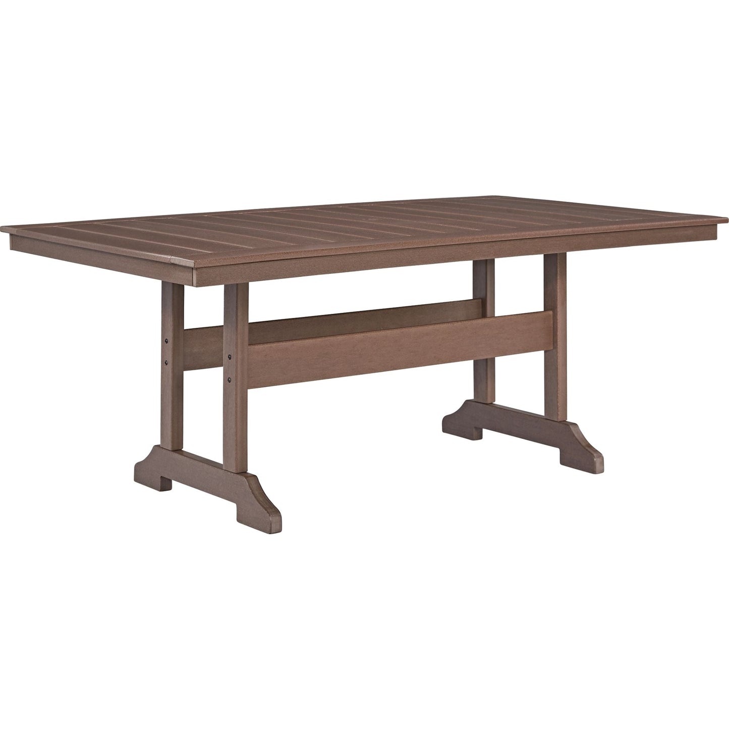 Emmeline Outdoor Rectangle Dining Table - Brown