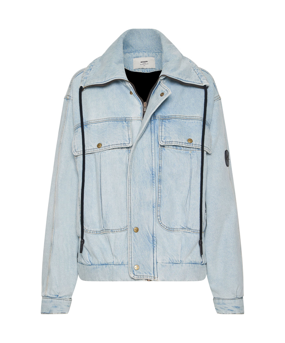 BEST BLUE DENIM PUFFA JACKET