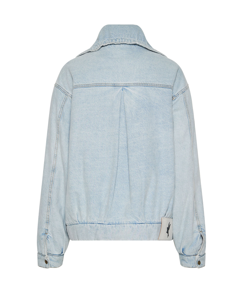 BEST BLUE DENIM PUFFA JACKET