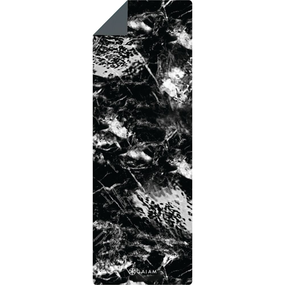 Gaiam Performance Premium Support 6mm Yoga Mat Dark Marble