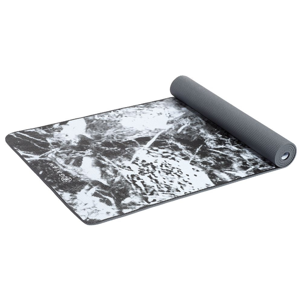 Gaiam Performance Premium Support 6mm Yoga Mat Dark Marble