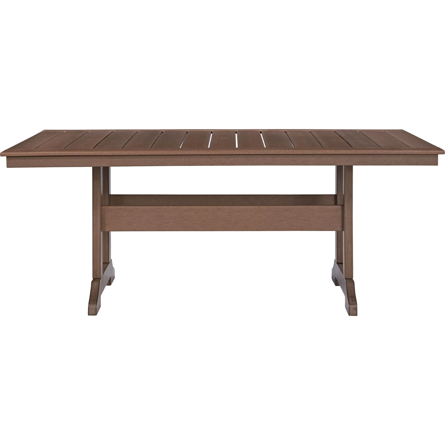 Emmeline Outdoor Rectangle Dining Table - Brown