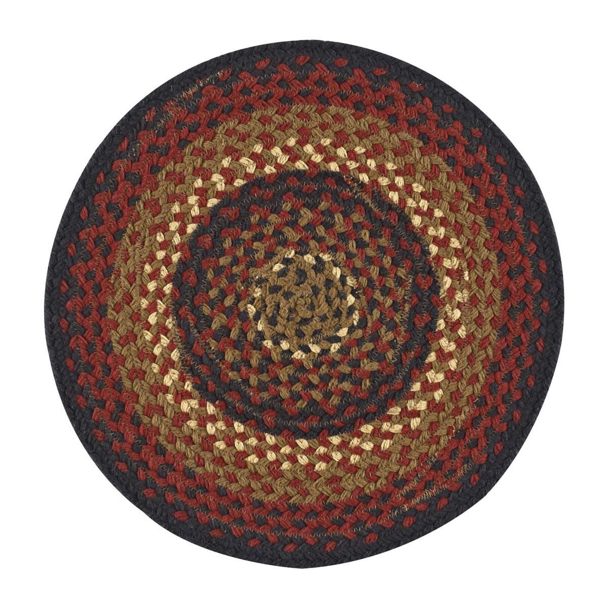 Folk Art Braided Round Placemat (set of 6)