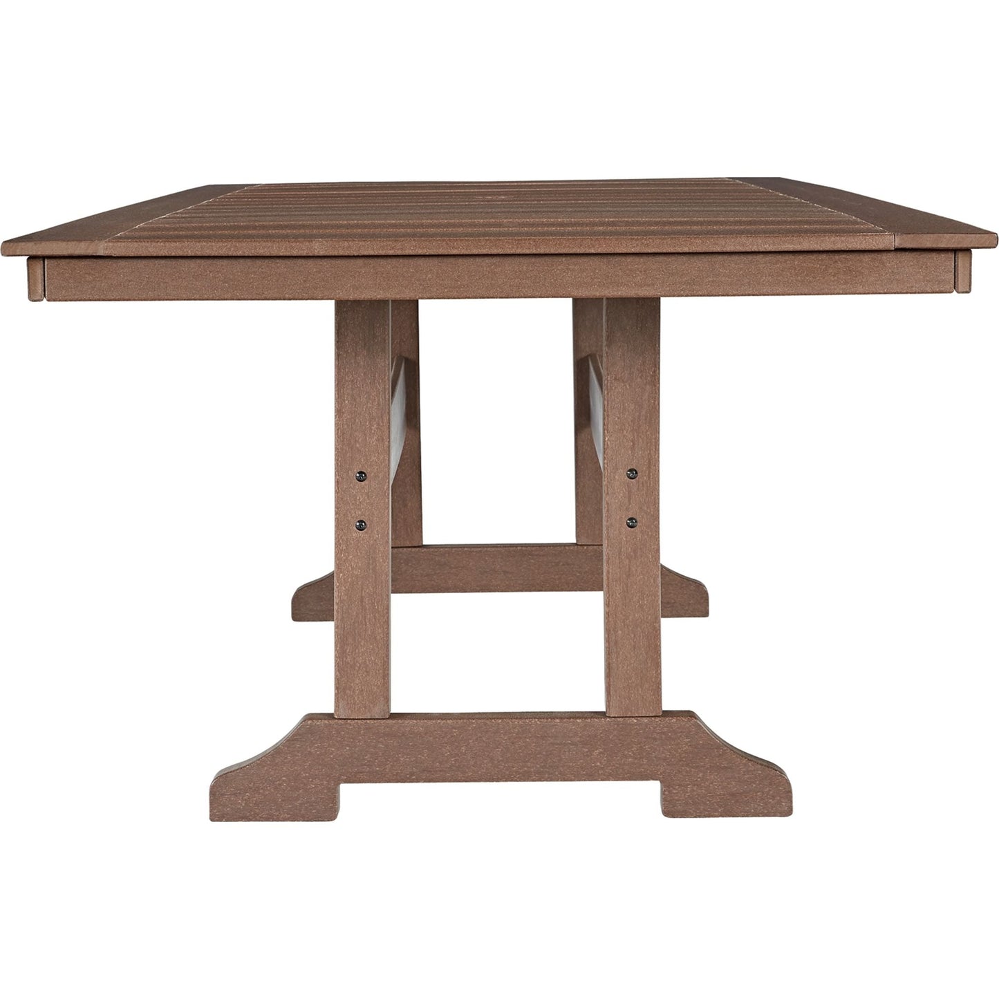 Emmeline Outdoor Rectangle Dining Table - Brown