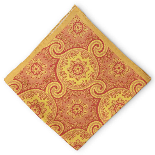 Hoge: Silk Pocket Square - Yellow