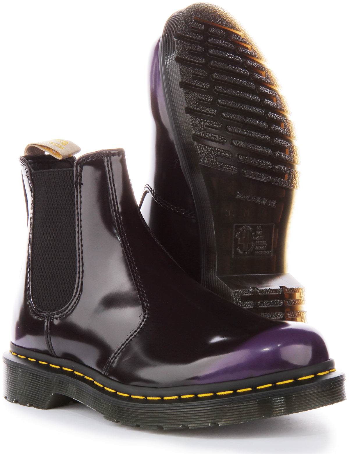 Dr Martens Vegan 2976 In Black Purple