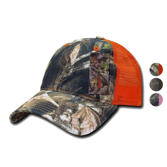 1 Dozen Decky 6 Panel Camouflage Hybricam Trucker Hats Caps Wholesale Lots