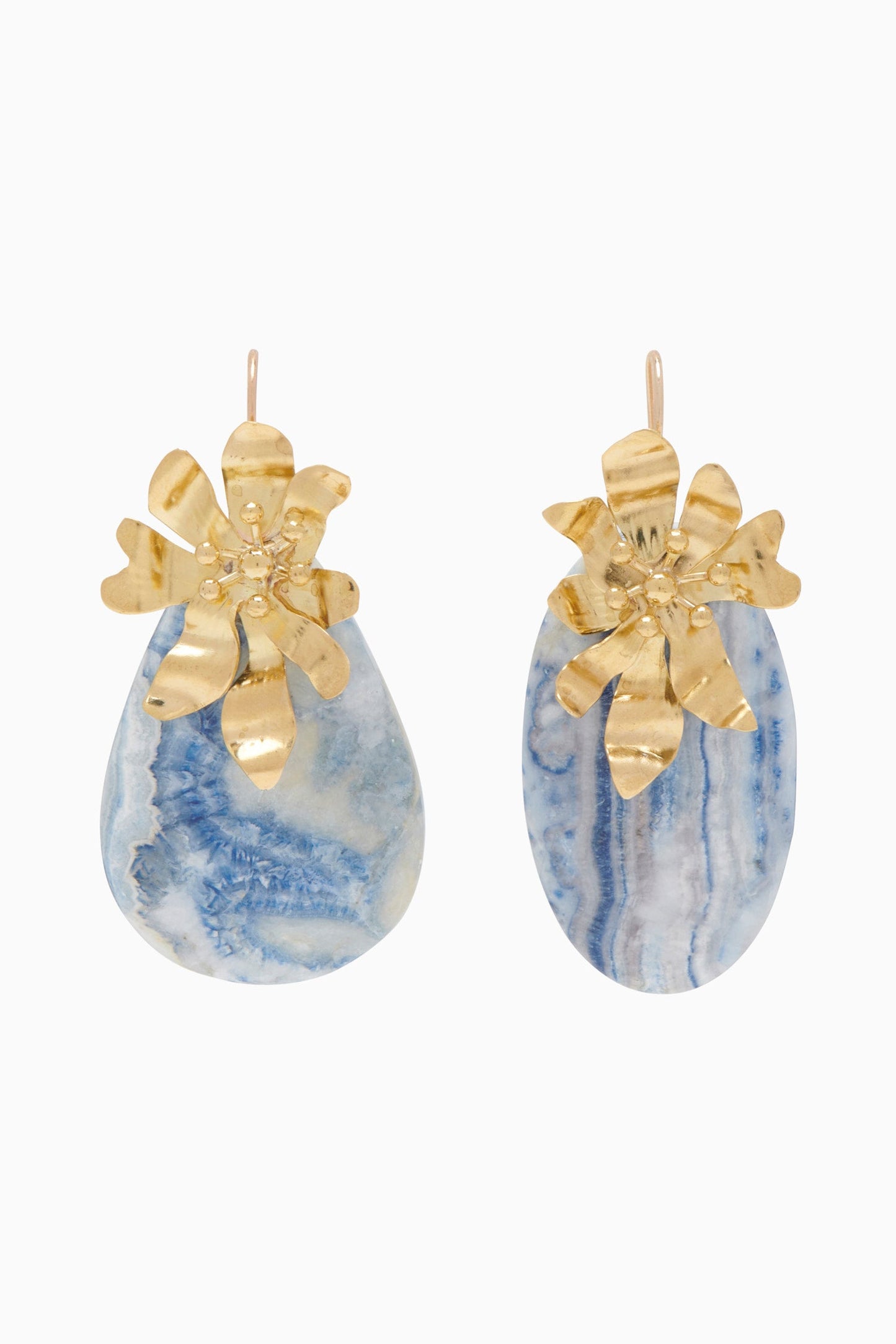 Floret Stone Drop Earring - Scheelite