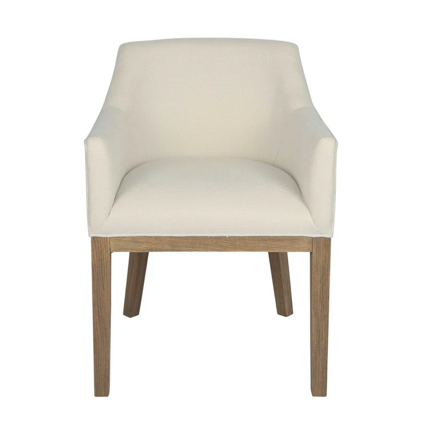 Denver Oak Upholstered Dining Armchair Natural