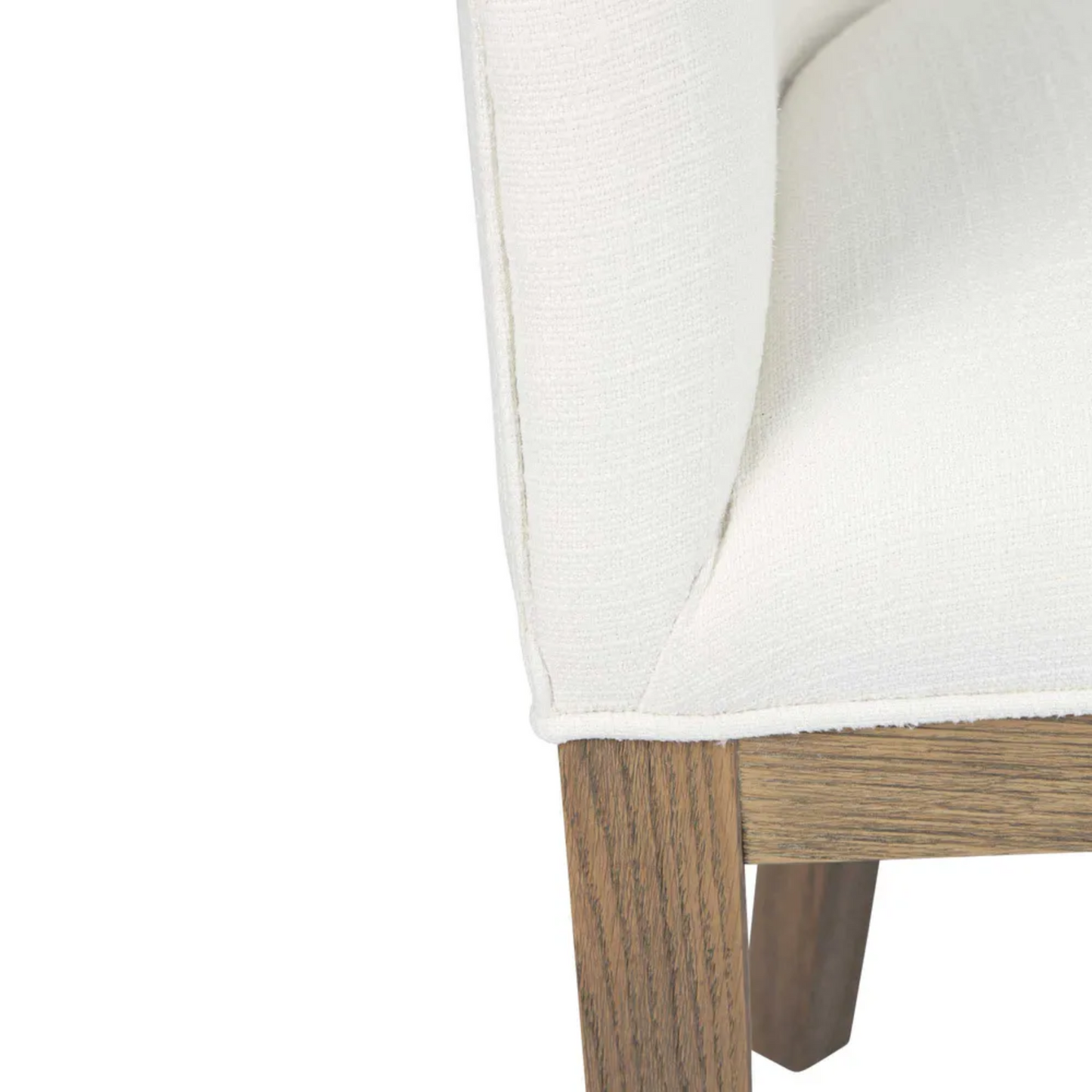 Denver Oak Upholstered Dining Armchair Natural