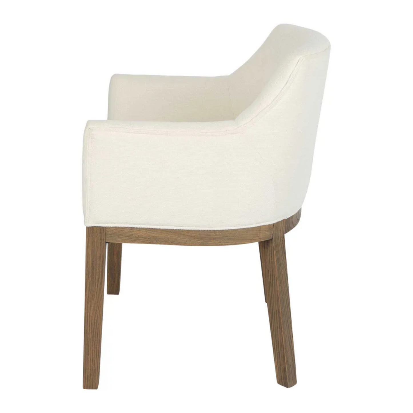 Denver Oak Upholstered Dining Armchair Natural