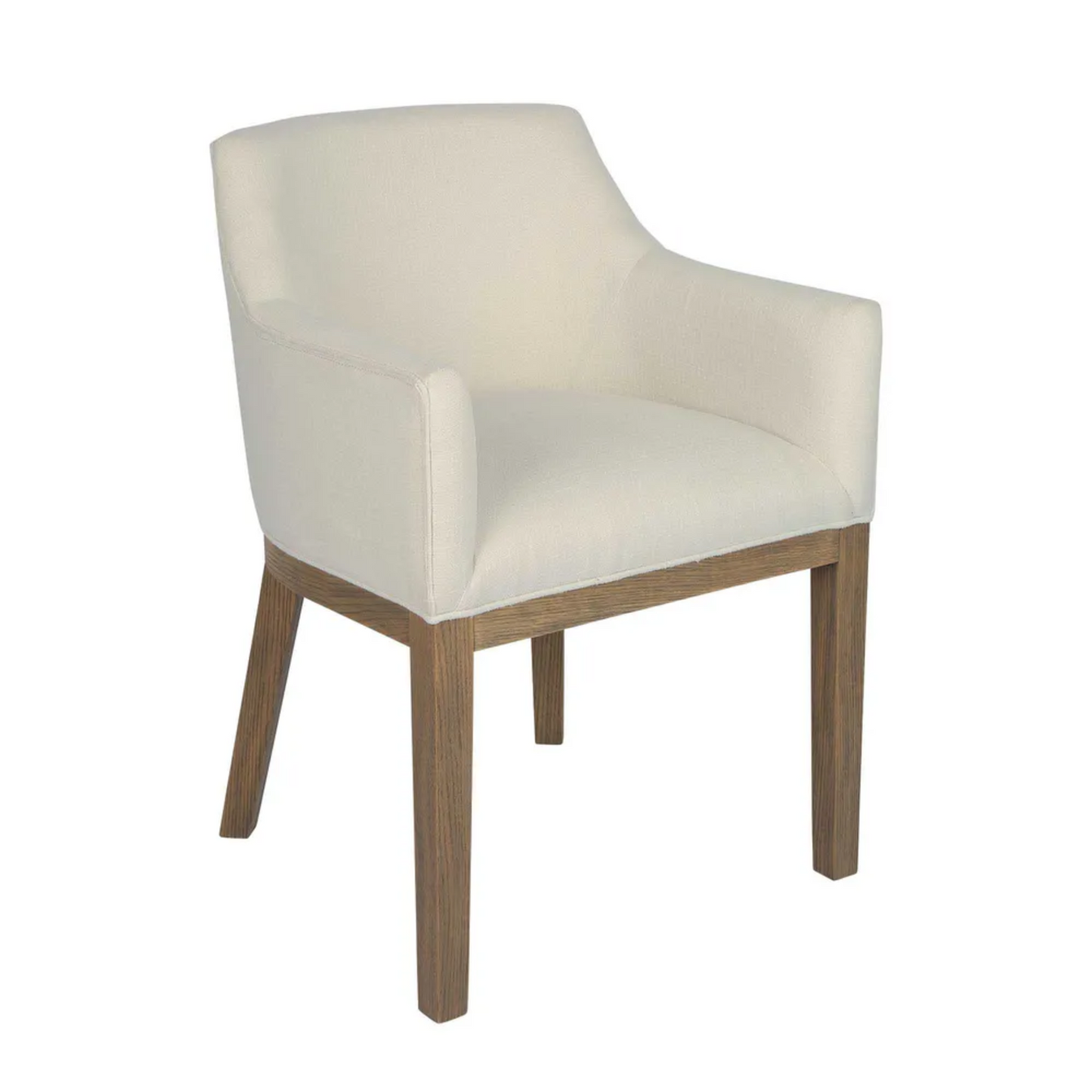 Denver Oak Upholstered Dining Armchair Natural