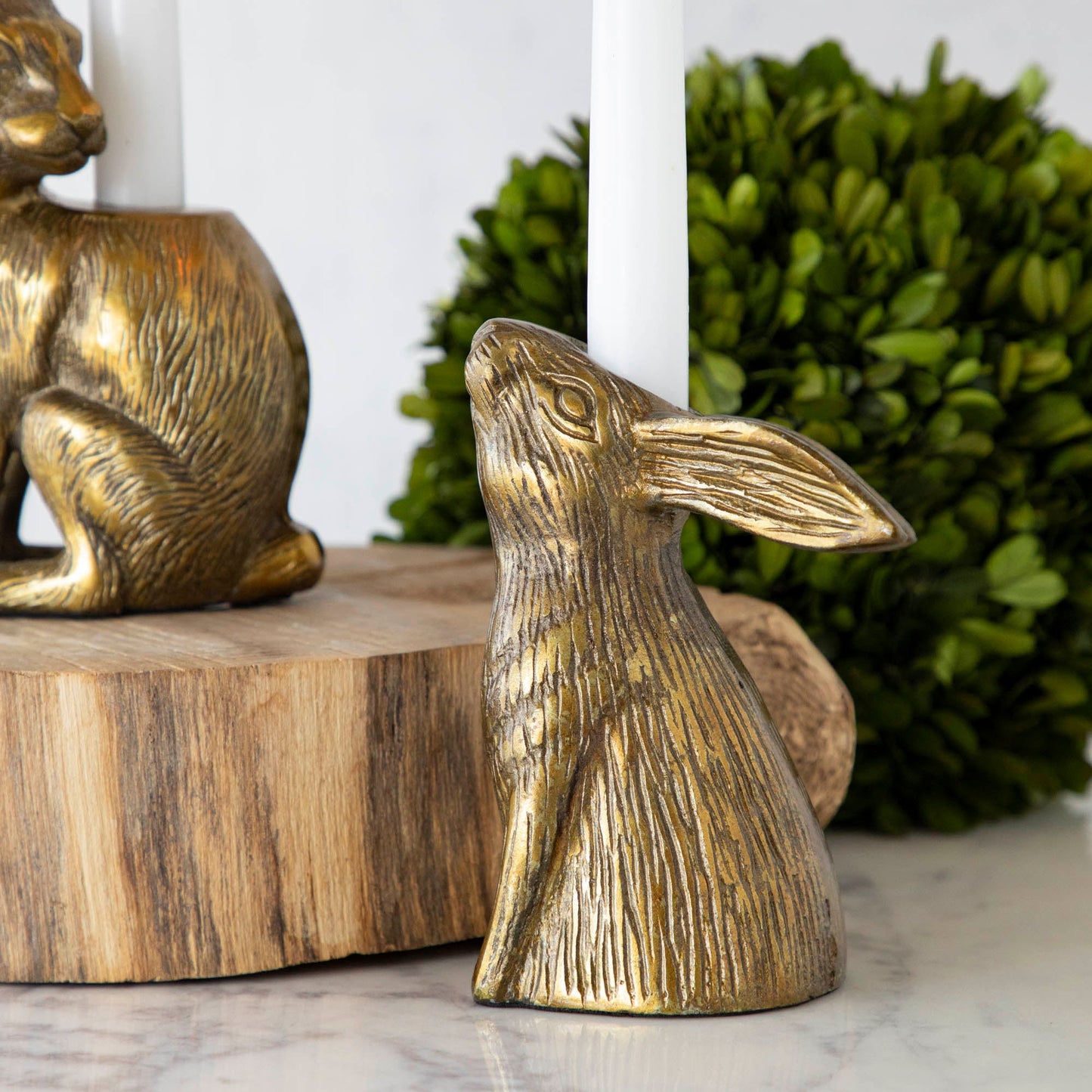 Halcyon Hare Taper Candleholder