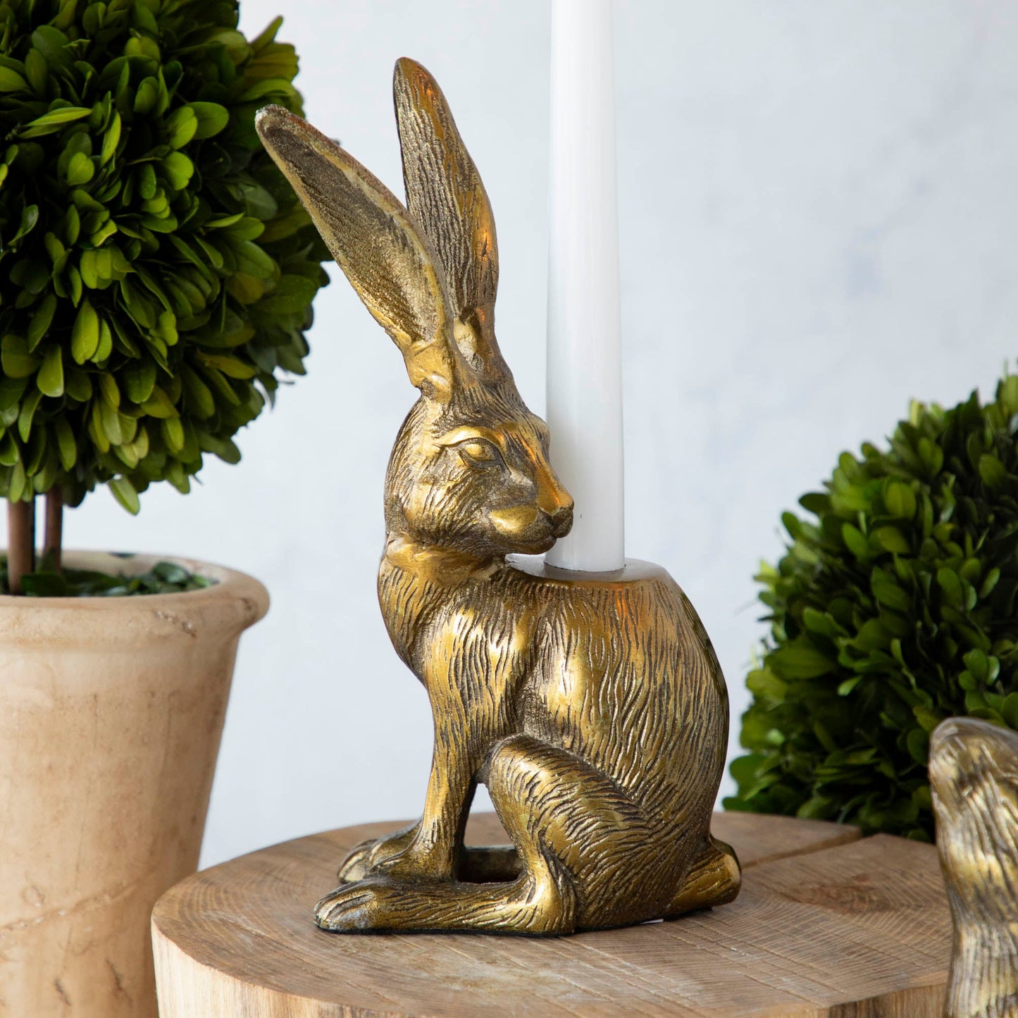 Halcyon Hare Taper Candleholder