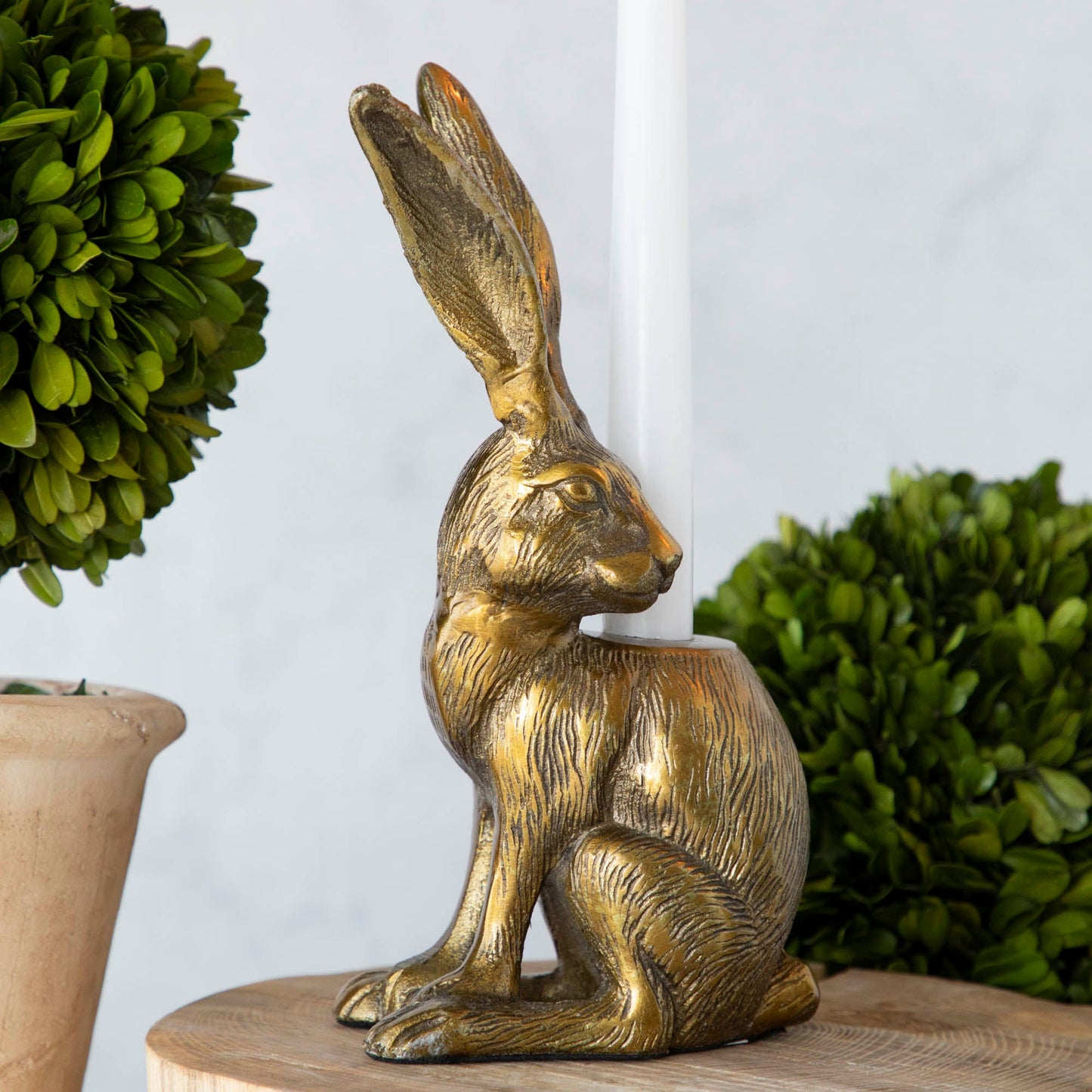 Halcyon Hare Taper Candleholder