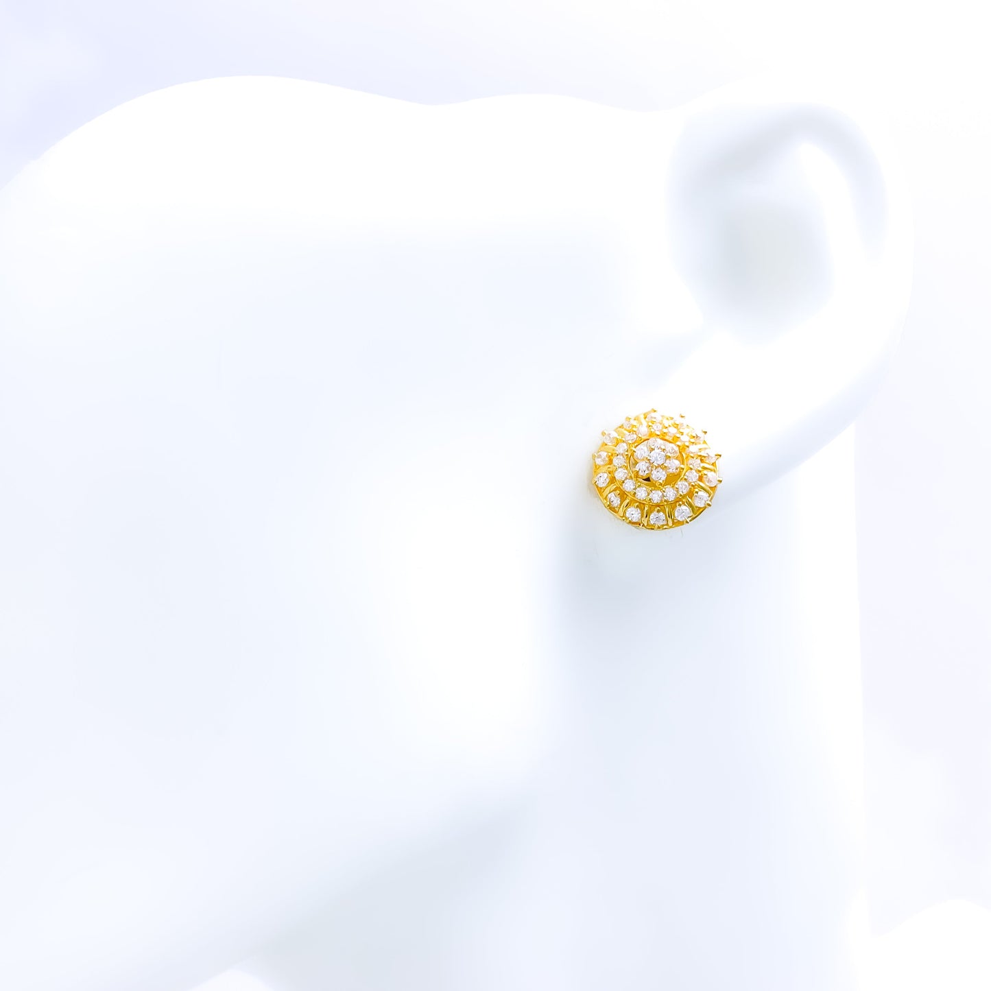 Dainty Gold CZ Earrings