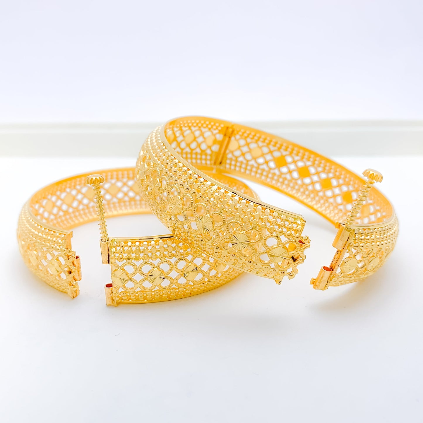 Contemporary Flower Bangles