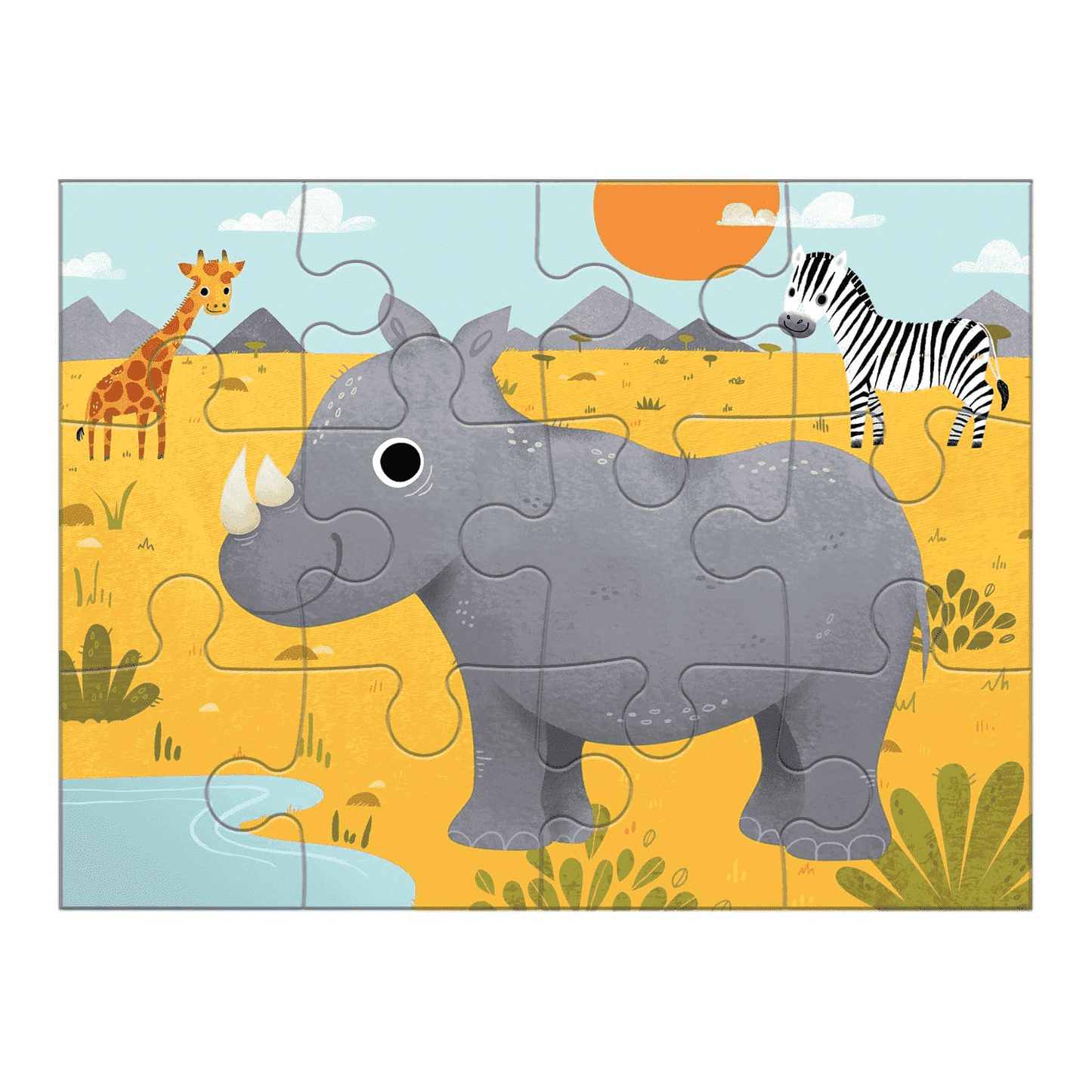 Animals Of The World 4-In-a-Box Progressive Puzzle