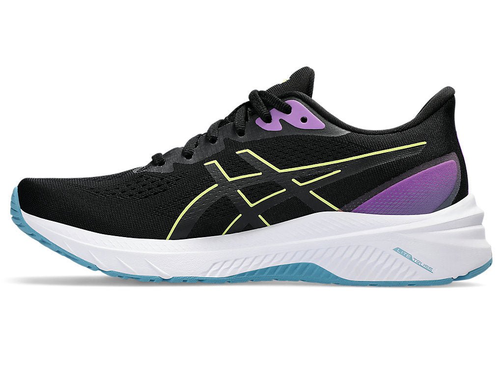 ASICS WOMENS GT-1000 12 BLACK/GLOW YELLOW SHOE