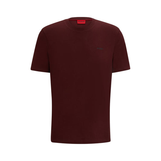 Cotton-jersey T-shirt with chest logo