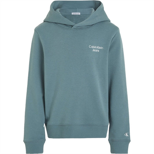 Calvin Klein CKJ Stack Logo Hoodie Goblin Blue