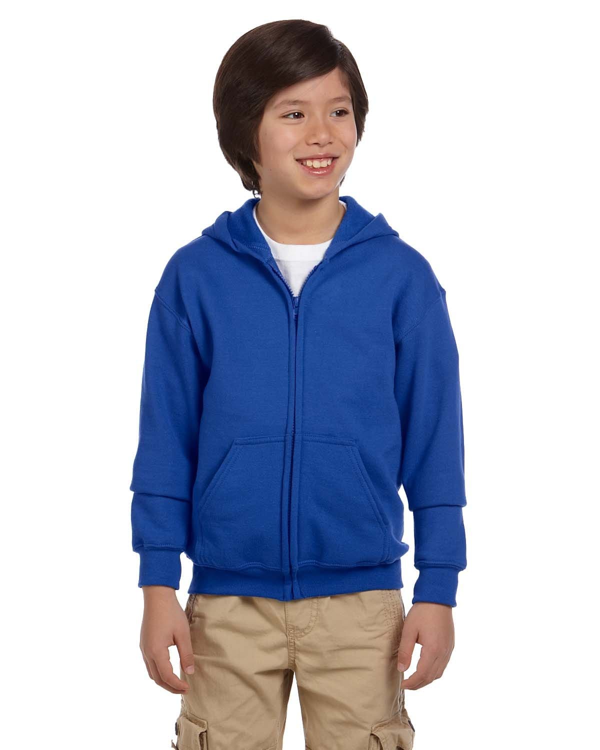 Gildan Youth Heavy Blend 50/50 Full-Zip Hooded Sweatshirt