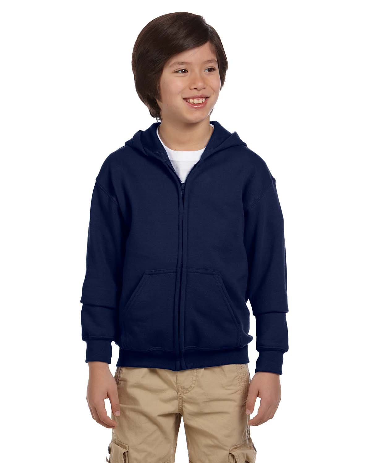 Gildan Youth Heavy Blend 50/50 Full-Zip Hooded Sweatshirt