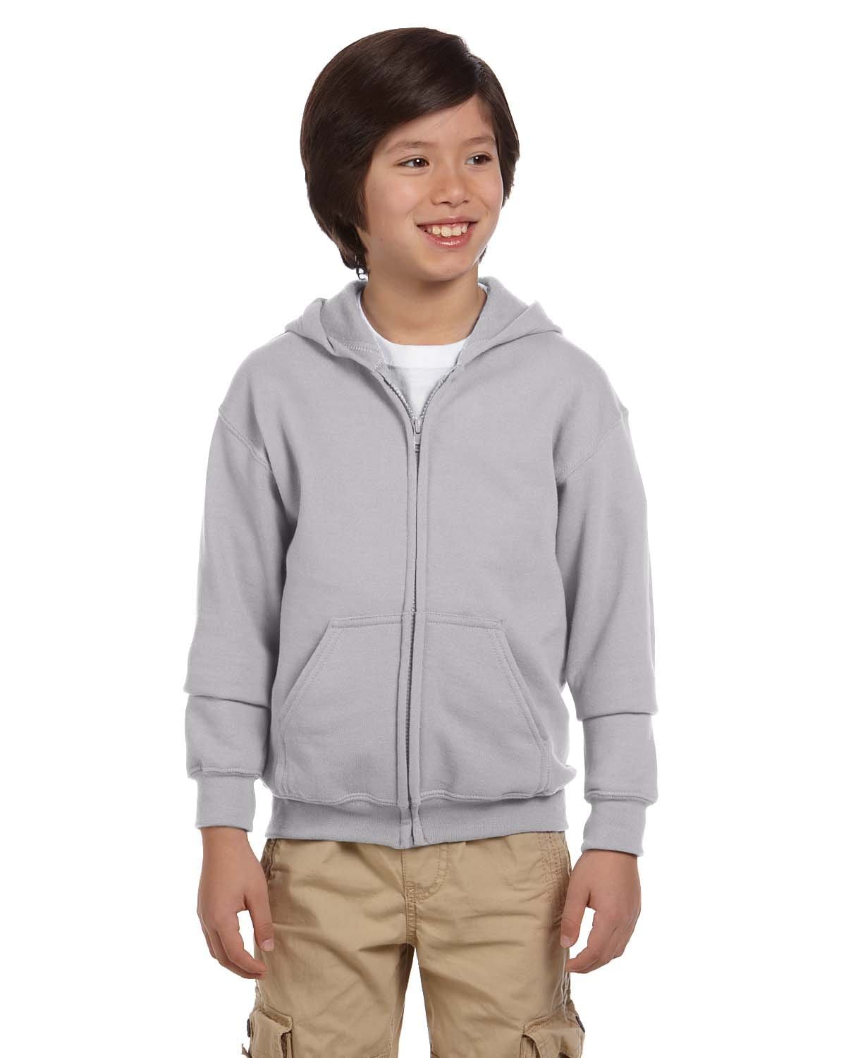 Gildan Youth Heavy Blend 50/50 Full-Zip Hooded Sweatshirt