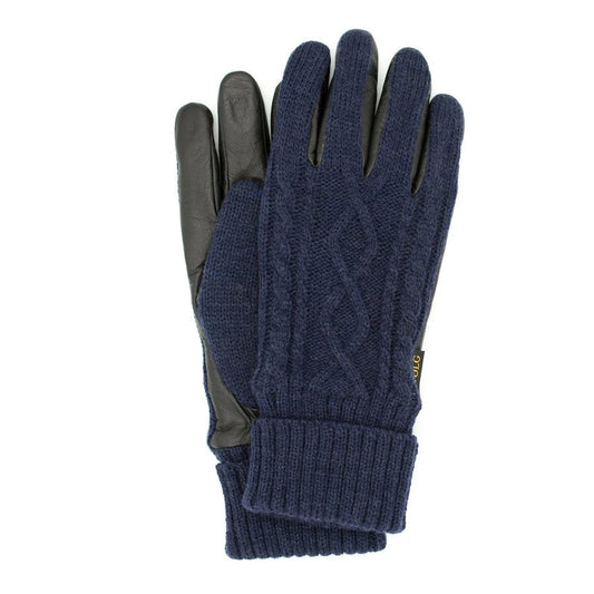 Bind Leather Gloves (Navy)