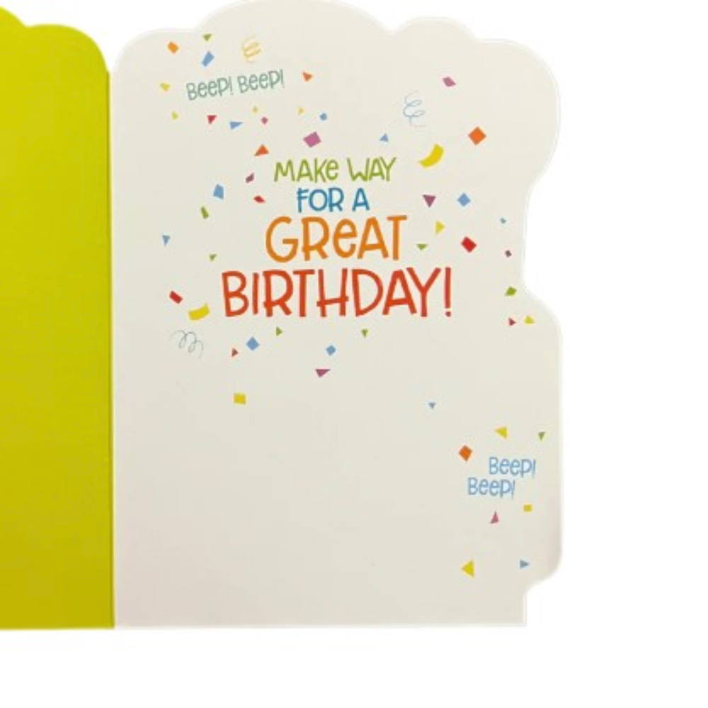 Happy Birthday Car Die-Cut Card