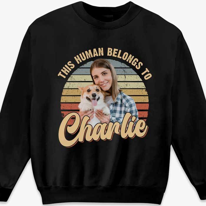 Custom Photo I Belong To This Furry Friend - Dog Personalized Custom Unisex T-shirt, Hoodie, Sweatshirt - Gift For Pet Owners, Pet Lovers