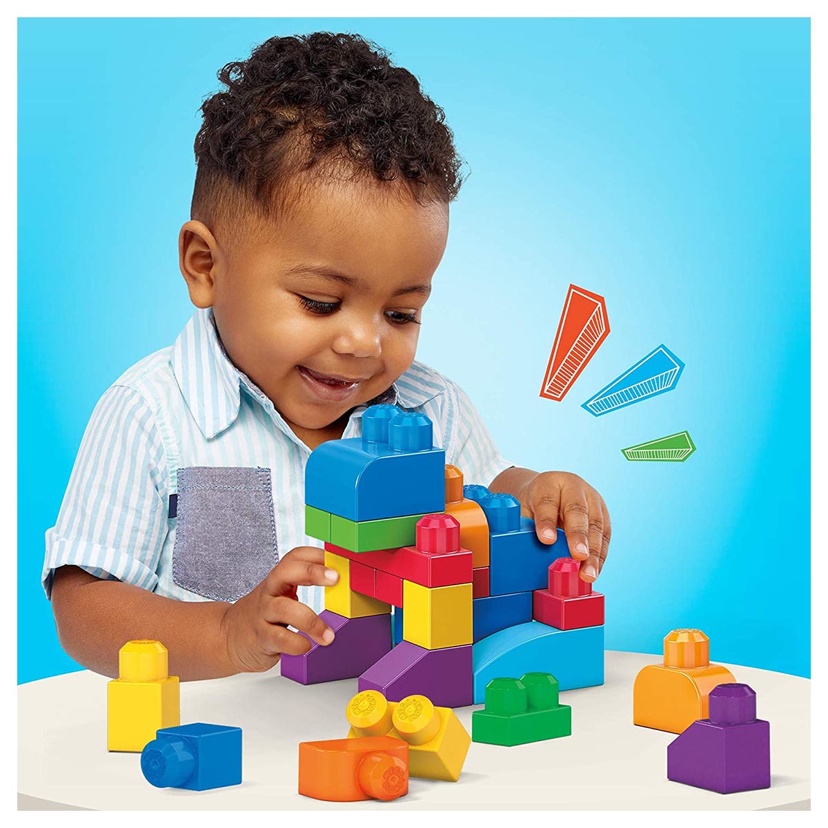 Fisher-Price Mega Bloks First Builders Big Building Bag 60pc Blue